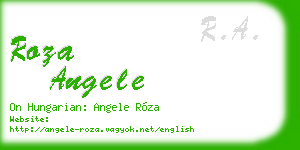 roza angele business card